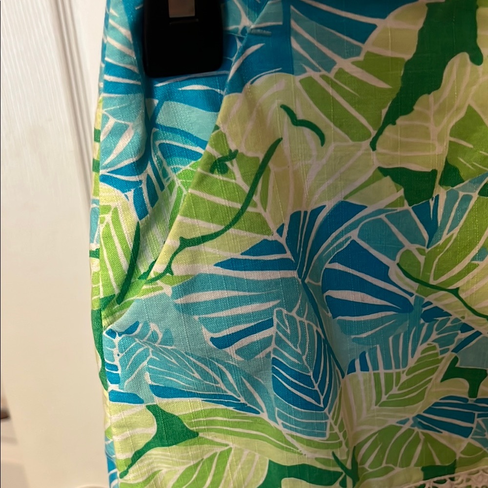 VTG Lily Pulitzer Leaf Printed Skirt - Picture 8 of 8